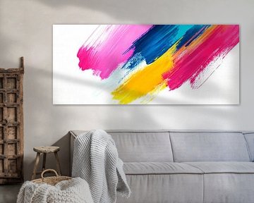 Colourful brushstrokes - Creative and lively by Poster Art Shop