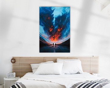 Twilight over the road by Poster Art Shop