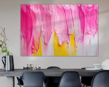 Colourful brushstrokes on canvas by Poster Art Shop
