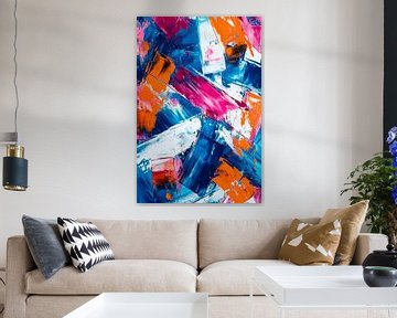 Colourful abstract picture - dynamic and lively by Poster Art Shop