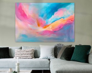 Kleurenspel in de lucht van Poster Art Shop