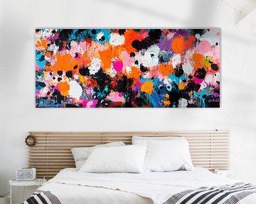 Colour explosion on canvas by Poster Art Shop