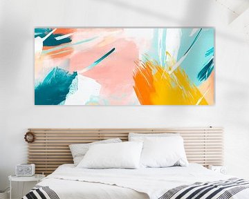 Colour explosion in acrylic - Modern design by Poster Art Shop