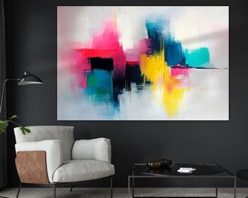 Kleurenexplosie in Abstract - Levendig van Poster Art Shop
