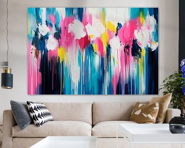 Explosion of colour with floral motif by Poster Art Shop