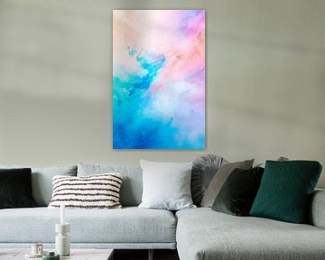 Coloured watercolour textures - Soft and dreamy by Poster Art Shop