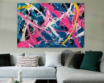 Colourful dynamics on canvas by Poster Art Shop