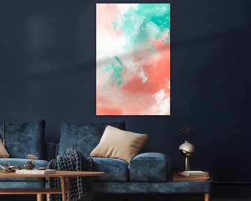 Art de la démolition aux couleurs pastel - Harmonieux sur Poster Art Shop