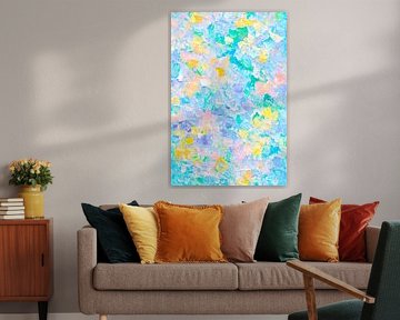 Pastel-coloured abstract - Soft and lively by Poster Art Shop