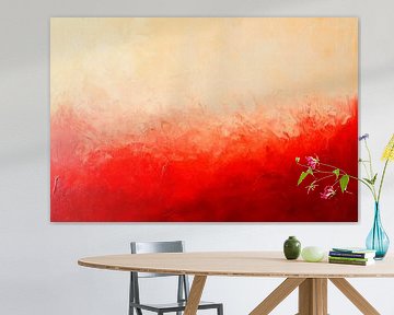 Red colour gradient abstraction by Poster Art Shop