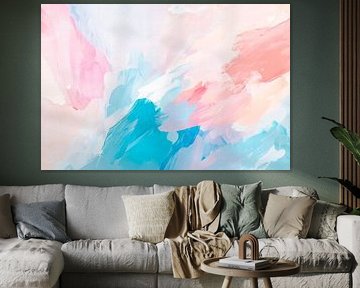 Soft watercolours - pastel colours mix by Poster Art Shop