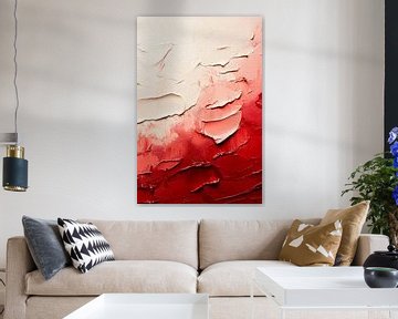Rote Farbverläufe – Abstrakte Textur von Poster Art Shop