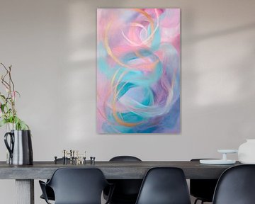 Une composition de couleurs pleine d'élan sur Poster Art Shop