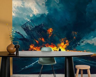 Example of the artwork in a room