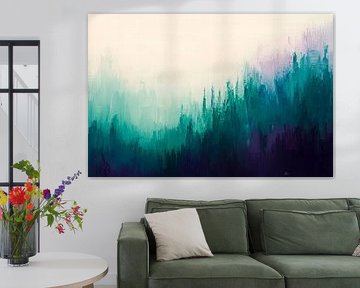 Abstract colour gradients in the forest by Poster Art Shop