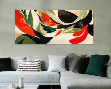 Combinaison de couleurs abstraites - Dynamique sur Poster Art Shop