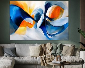 Explosion de couleurs abstraites sur Poster Art Shop