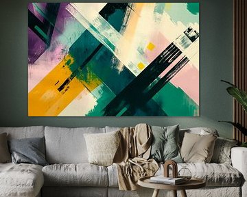 Abstrakte Farbenvielfalt – Modernes Design von Poster Art Shop