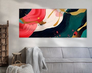 Abstrakte Farbexplosion – Kreativ und Leuchtend von Poster Art Shop