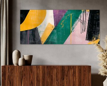 Abstract kleurontwerp - Kunstzinnig van Poster Art Shop