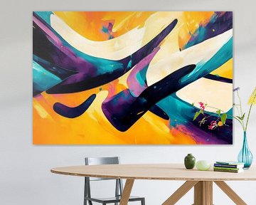Abstract colour composition - Vivid and expressive by Poster Art Shop