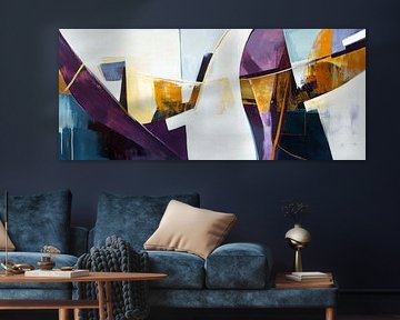 Abstract colour composition - modern and dynamic by Poster Art Shop