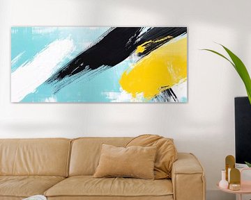 Composition abstraite de couleurs - Design moderne sur Poster Art Shop