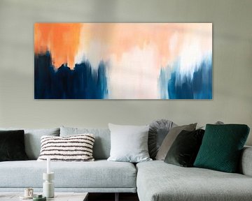 Abstract colour composition - warm and cold by Poster Art Shop