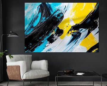 Traces de couleur abstraites - Dynamiques et vivantes sur Poster Art Shop