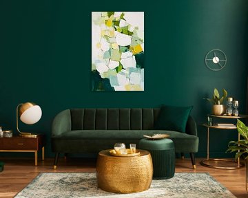 Abstrakte Grüntöne – Harmonie der Formen von Poster Art Shop