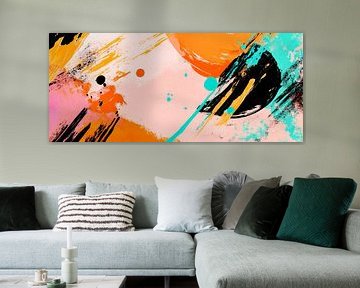 Colourful abstract composition - Dynamic by Poster Art Shop