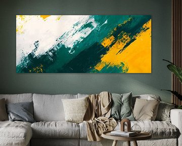 Farbenfrohe Abstraktion – Dynamisch und Frisch von Poster Art Shop