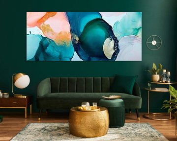 Jeu d'aquarelle coloré sur Poster Art Shop