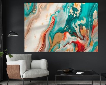 Colourful fluid art - abstract and lively by Poster Art Shop