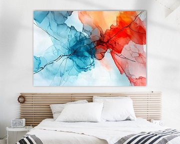 Colourful watercolour play - Abstract by Poster Art Shop