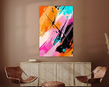 Colourful abstract work of art by Poster Art Shop