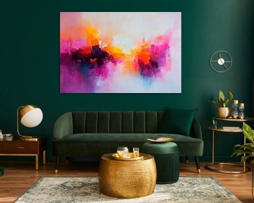 Kleurenspel aan de horizon van Poster Art Shop