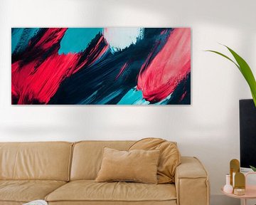 Colour explosion on canvas by Poster Art Shop