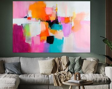 Colour explosion in watercolour technique by Poster Art Shop