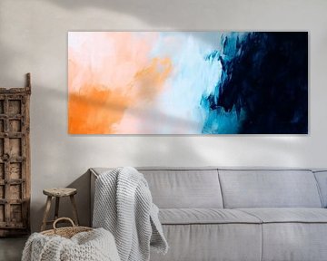 Coloured watercolour structure - Abstract by Poster Art Shop