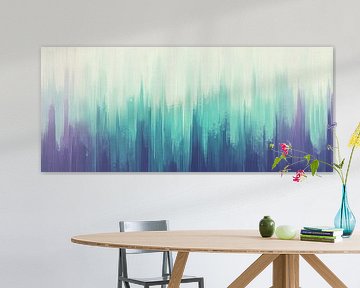 Lignes colorées dans des tons doux sur Poster Art Shop