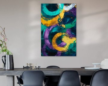 Farbige Kreisformen – Abstrakt und Lebendig von Poster Art Shop