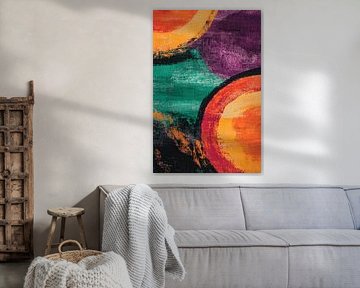 Kleurenspel met cirkels van Poster Art Shop