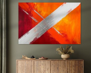 Play of colours in red and orange by Poster Art Shop