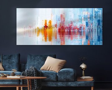 Futuristic cityscape - Abstract by Poster Art Shop