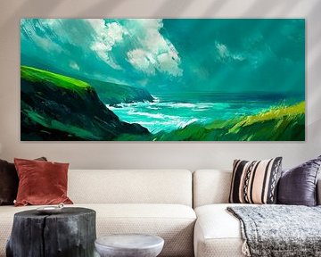 K Coastal landscape in the evening light by Poster Art Shop