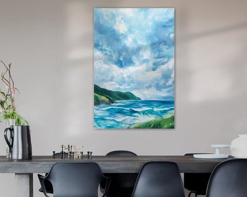 Seascape with clouds by Poster Art Shop