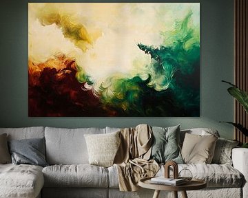 Natural play of colours - Abstract by Poster Art Shop