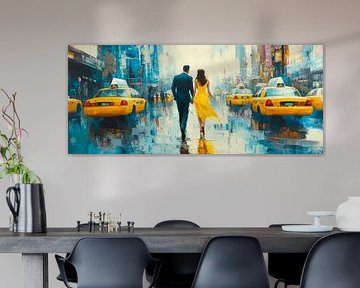 Rainy day in the big city by Poster Art Shop