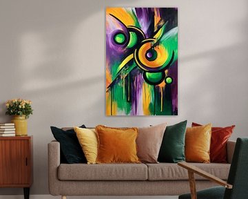 Abstract colour explosion - Dynamic by Poster Art Shop
